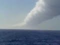 Aurora test flight leaves gigantic contrail