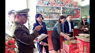 Đoàn kiểm tra liên ngành tỉnh kiểm tra VSATTP tại phường Quang Trung