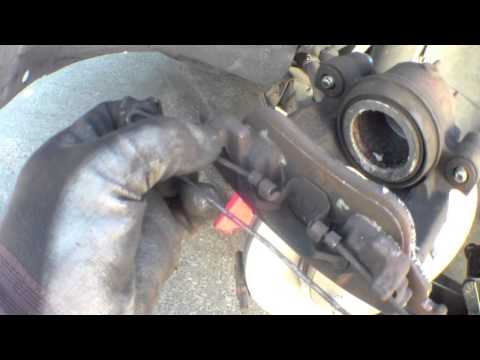 DIY How to replace install front brake pads rotors 2000 Ford Focus LX