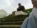 slide down thu stairs