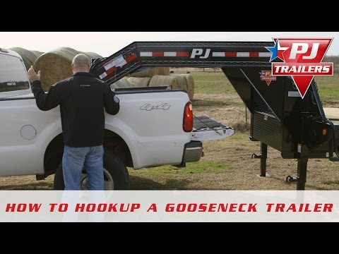 how to hitch up a gooseneck trailer