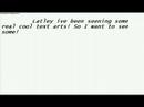 Whats your text art?