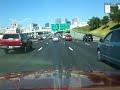 Driving into Atlanta on the Downtown Connector