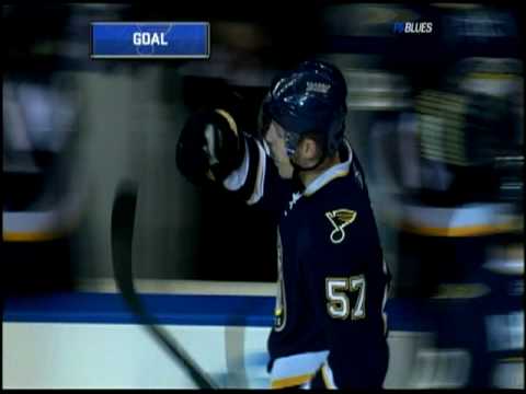David Perron Goal vs Islanders - November 21 2009