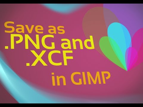 how to turn xcf to png