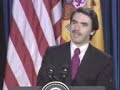 aznar hablando texano: estamouus trabajando en elloouuu