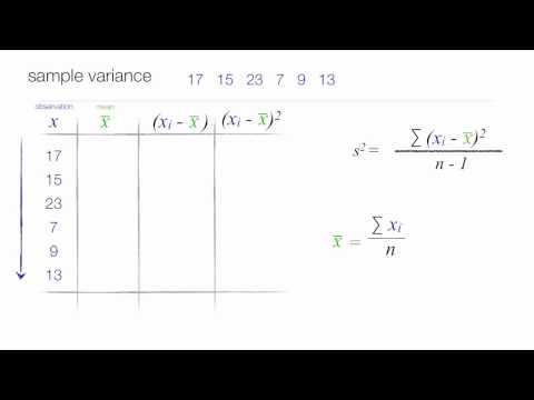 how to determine variance