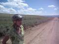 Great Divide riding in Montana cow field