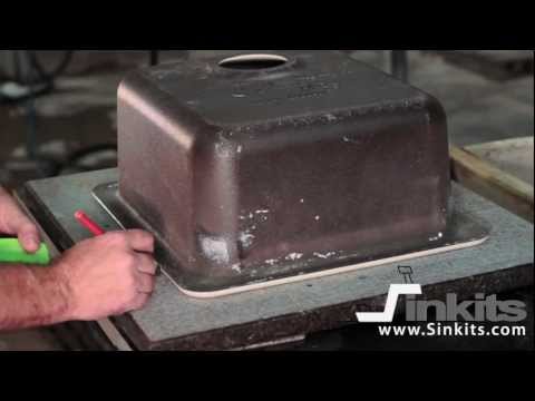 how to install undermount sink on granite countertop