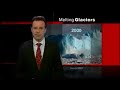 Glaciers melting warning