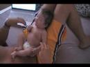 Abigail Micke Sitting on Belly