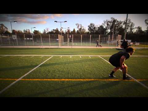 NFL Combine - After numerous questions about his ability to move well at his size, Jordan Campbell shows his agility and footwork at both Linebacker and Running Back posit...