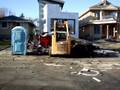 videos de Loading garbage with bobcat and grapple
