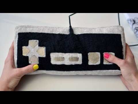 Plush Game Controller with Flora & Conductive Fabric