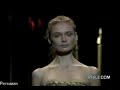 inguna butane on the runway and backstage.