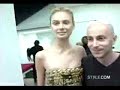 inguna butane on the runway and backstage.