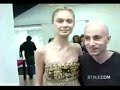 inguna butane on the runway and backstage.