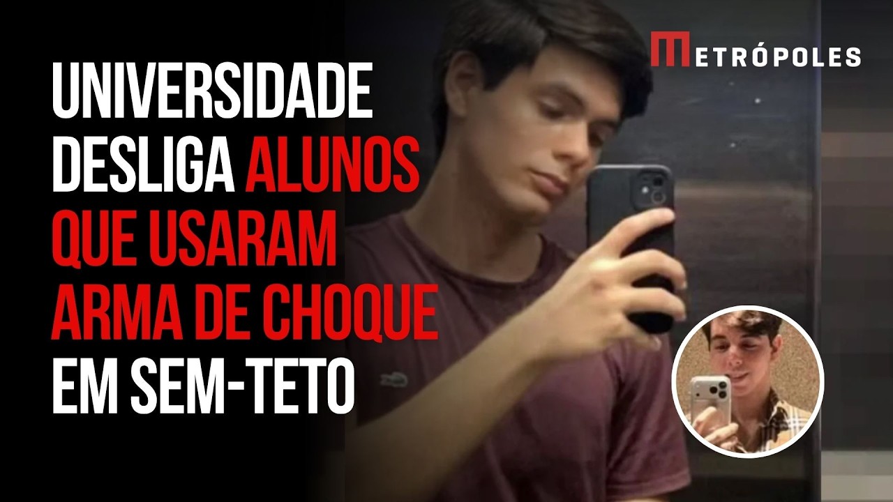Universidade desliga alunos após ataque com arma de choque contra morador de rua