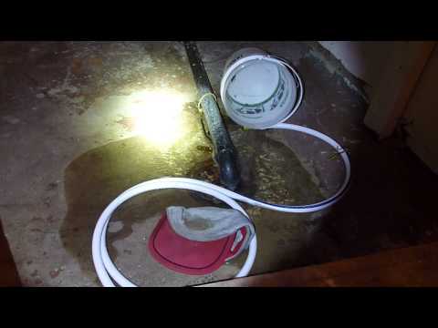 how to drain utility sink in basement