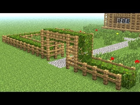 how to build fence in minecraft