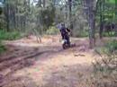 klx250s and Christini 2 wheel drive motorcycle doing trials