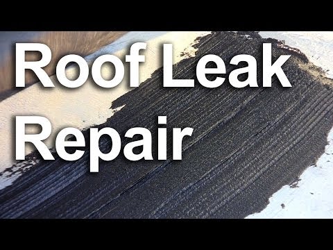 how to repair leak in roof