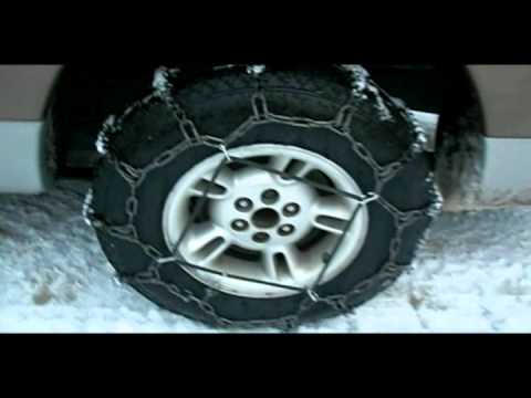 how to fasten tire chains