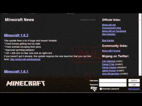how to login at minecraft