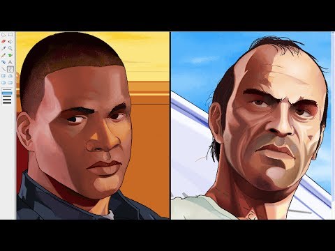 how to draw gta v franklin