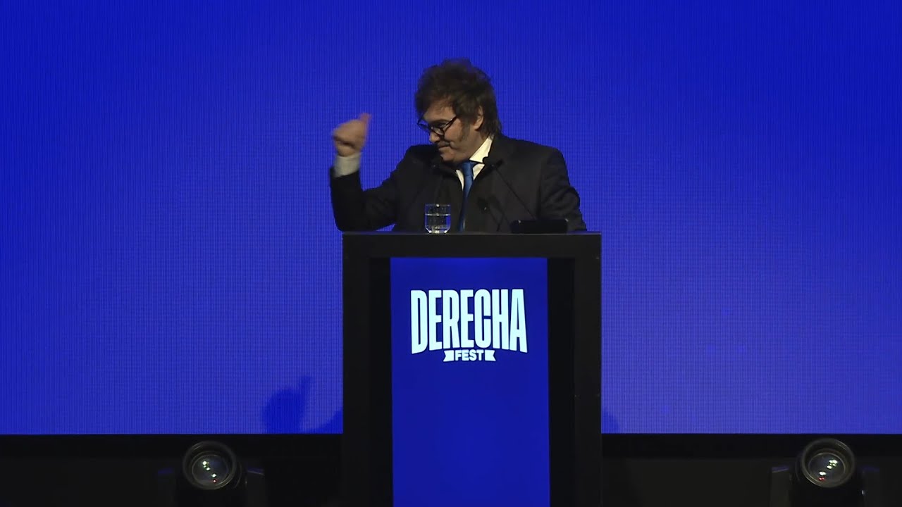 📹Discurso del Presidente Javier Milei en la Derecha Fest, en el Hotel ...