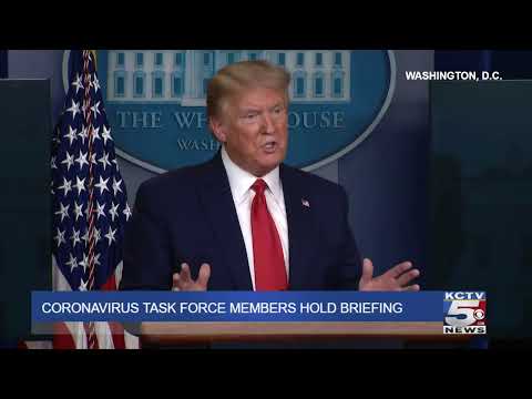 Coronavirus Task Force members hold briefing