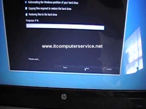 how to perform hp system recovery windows 8