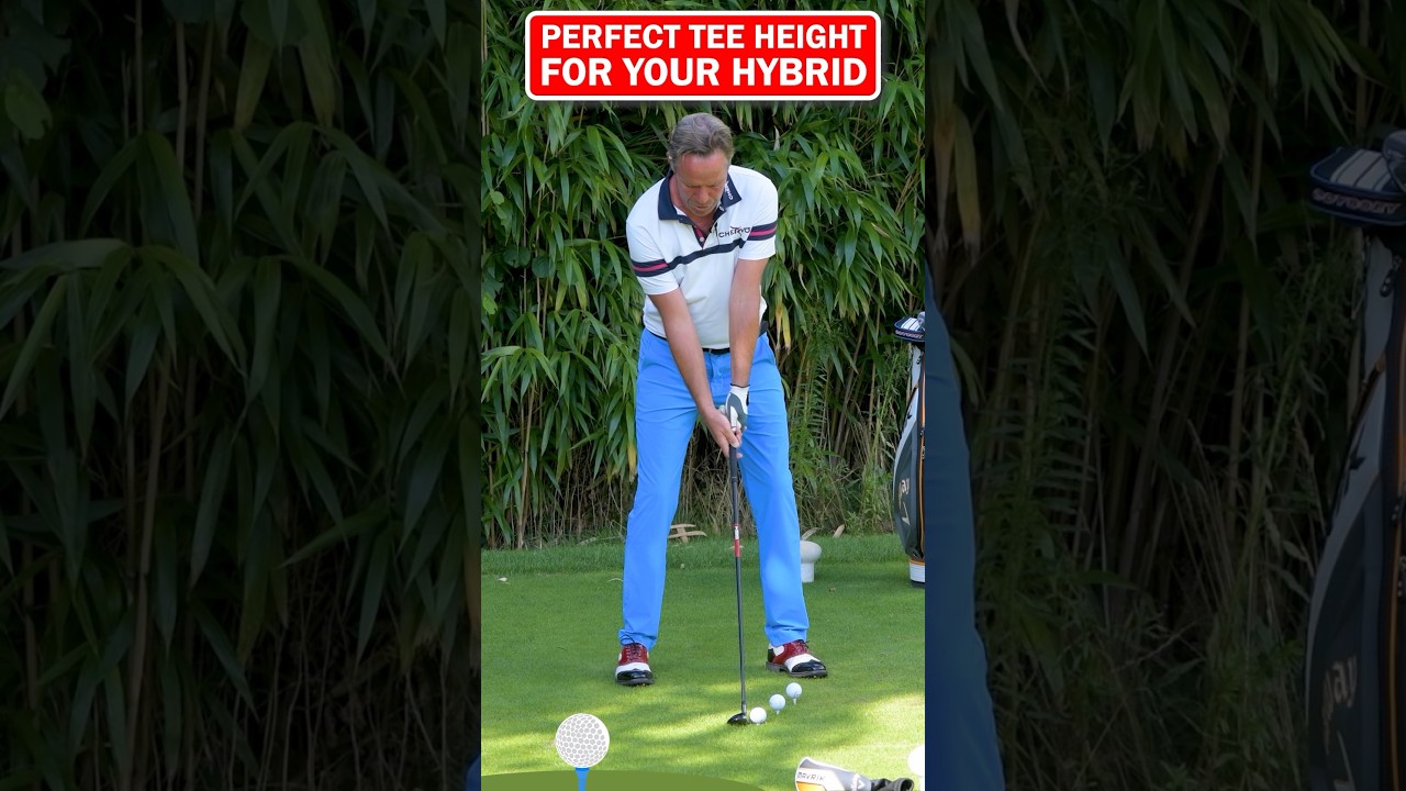 The perfect Tee Height for you hybrid golf club