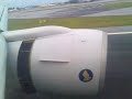 Singapore Airlines Boeing 777-200 landing SIN reverse thrust
