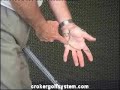 GOLF GRIP - Placing both hands on the grip of the club together GOLF GRIP - Placing both hands on the grip of the club together
