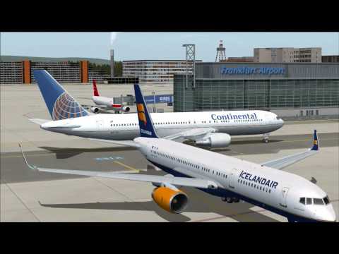 fs9 - Rushhour auf dem Frankfurter Flughafen.