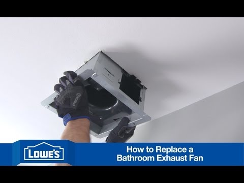 how to replace a bathroom vent fan