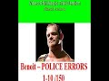BENOIT - POLICE ERRORS - ERRORS 1-10 / 150 BENOIT - POLICE ERRORS - ERRORS 1-10 / 150