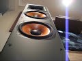 Quick demo of my Klipsch HT system. RF-5, RC-7, RS-7, RSW-12 Isn't the best source material but you get the idea.