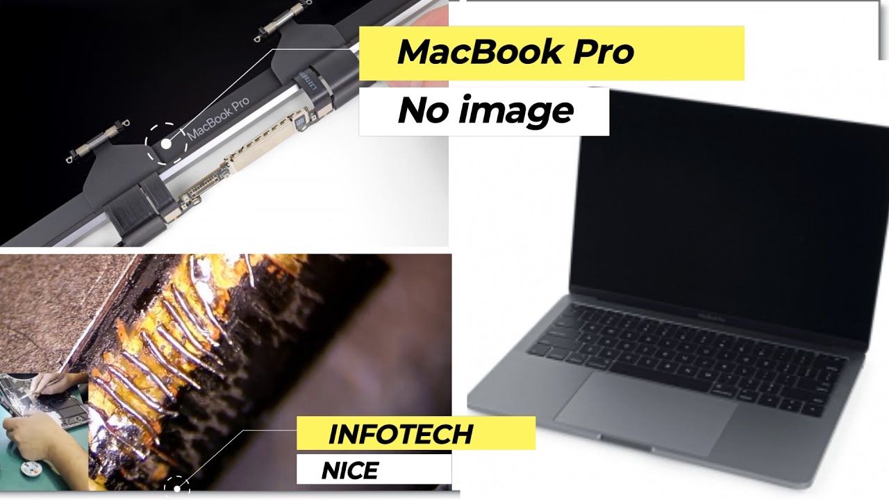 Flexgate repare A1708  A1706 - Nappe d'écran Mac Book Pro A1708  A1706 réparation, micro soudure