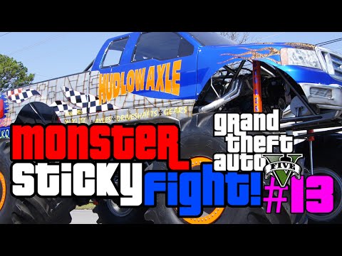 GTA V Online - Monster Sticky Madness & Helicopter Fight! (GTA 5 Multiplayer #13)
