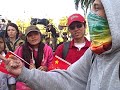Pro-China and pro-Tibet protesters in SF