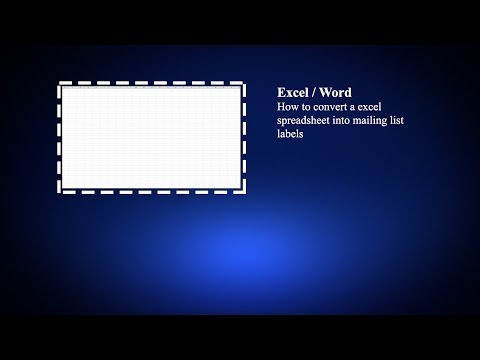 how to turn excel into address labels