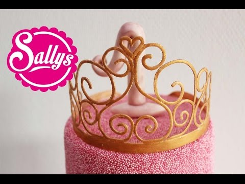 Prinzessin-Krone aus Blütenpaste Anleitung / Gumpaste Princess Crown / How to