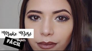 Voltei para o Youtube! Make Rosê super fácil!!!