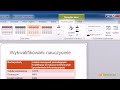 Microsoft PowerPoint 2007-2010 – ćwiczenie edukacja informatyczna cz. III