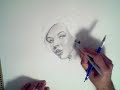 Guns N' Roses - November Rain - speed drawing sexy girl face