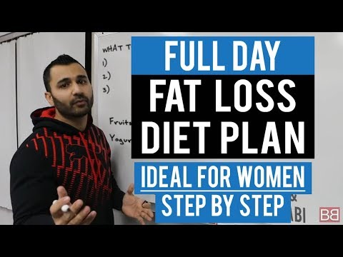 Full Day FAT / WEIGHT LOSS DIET PLAN for WOMEN! (Hindi / Punjabi)