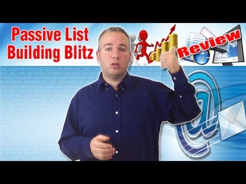 Passive List Building Blitz Review – Review of Passive Listbuilding Blitz from Fergal Downes