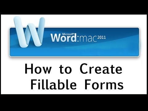 how to create forms in word